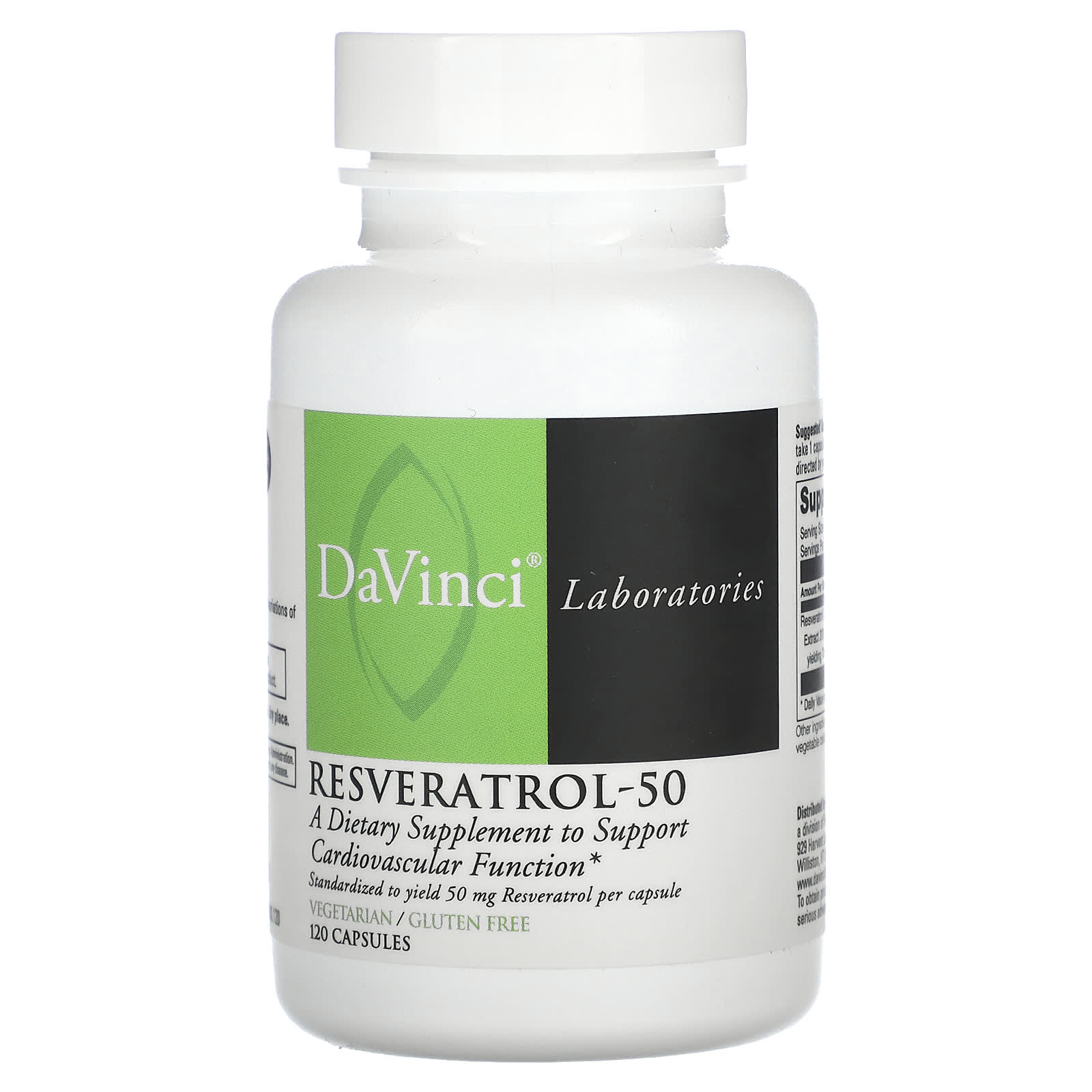 Resveratrol-50 by DaVinci Laboratories - Support Cardiovascular Health - Image 1