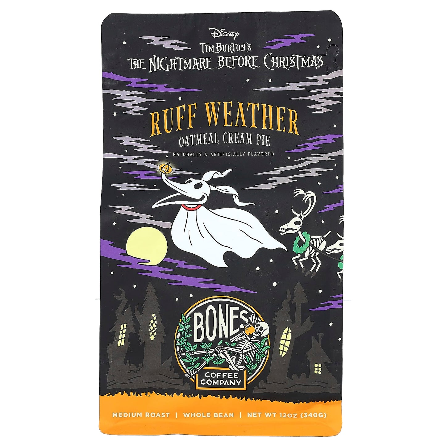 Bones Coffee - Ruff Weather Oatmeal Cream Pie Whole Bean Coffee - Image 1