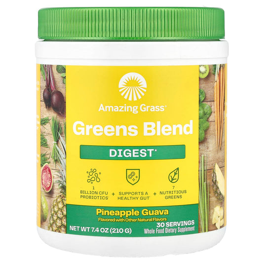 Amazing Grass Pineapple Guava Greens Blend with Probiotics for Digestive Health - Image 1
