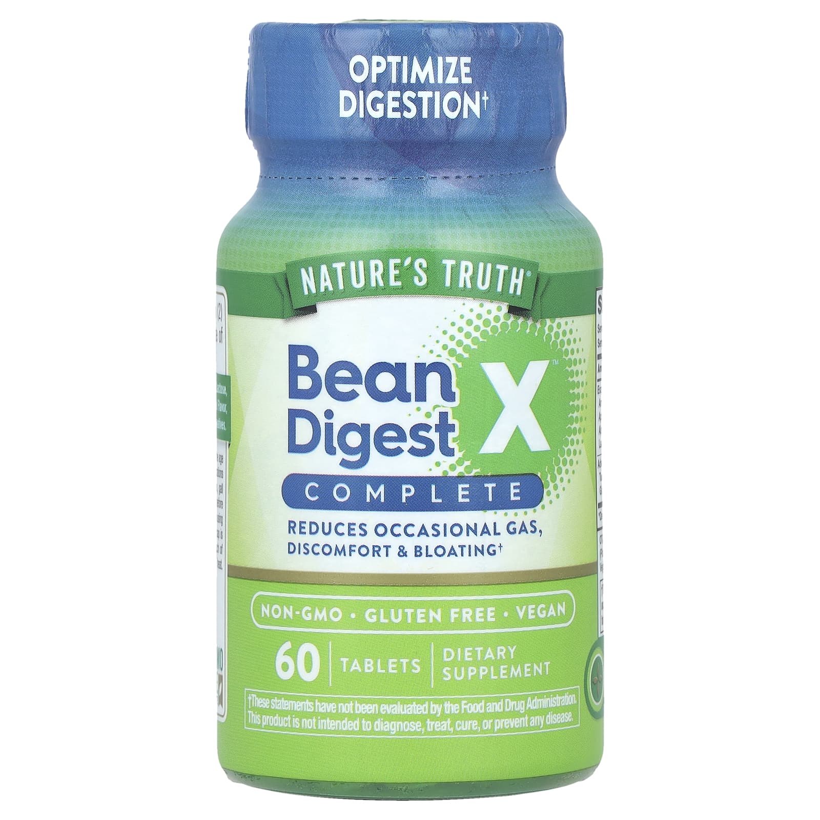 Nature's Truth, Bean Digest X™ Complete, 60 Tablets - Image 1