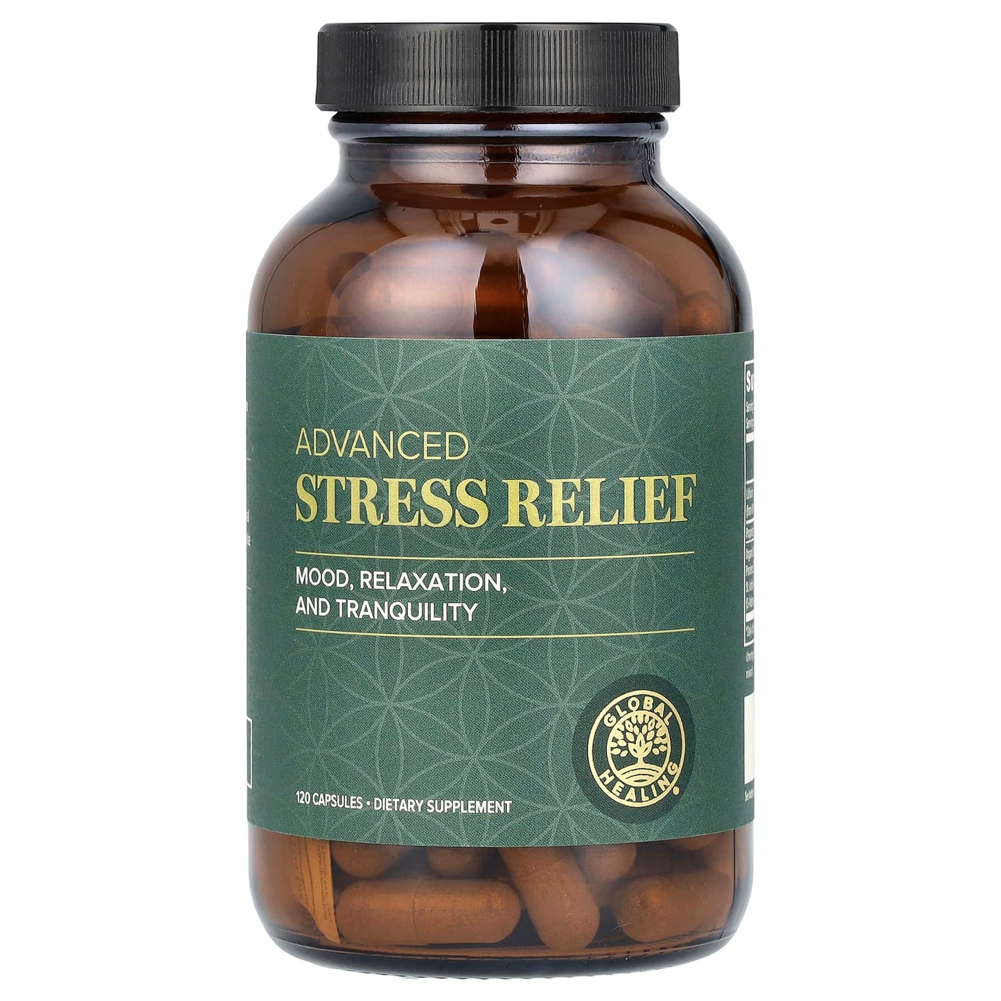 Global Healing Stress Relief Supplement, 120 Capsules - Image 1