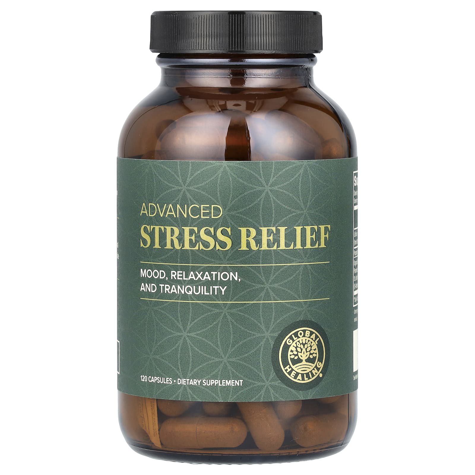 Global Healing Stress Relief Supplement, 120 Capsules - Image 1