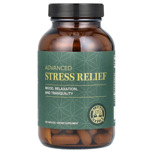Global Healing Stress Relief Supplement, 120 Capsules - Image 1