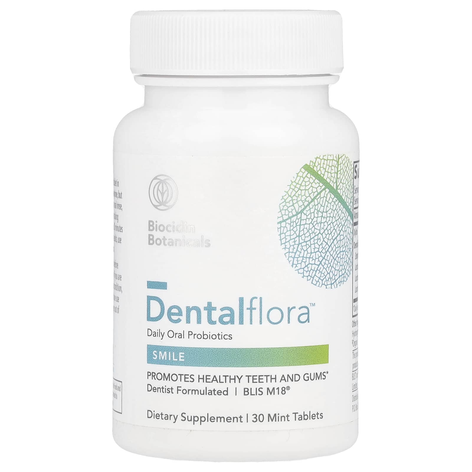 Dentalflora Daily Oral Probiotics for Healthy Smile, 30 Mint Tablets - Image 1
