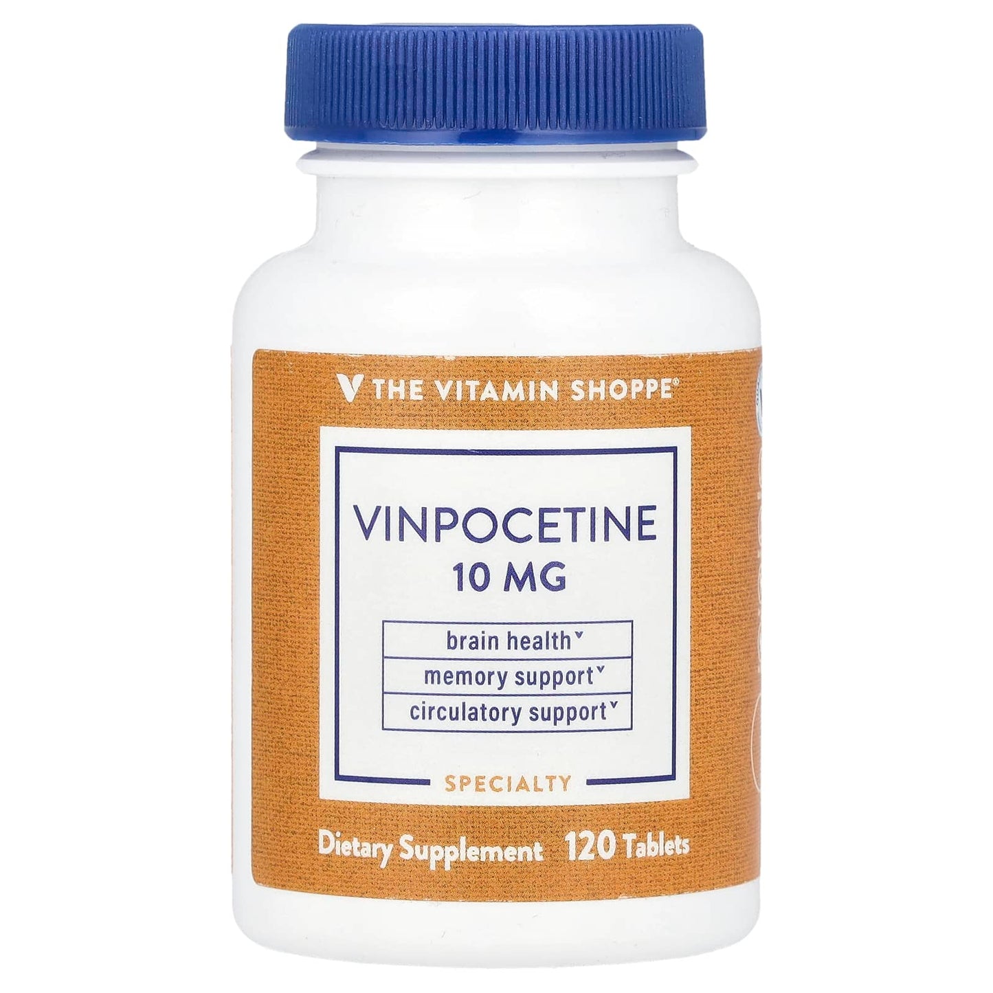 The Vitamin Shoppe, Vinpocetine, 10 mg, 120 Tablets - Image 1