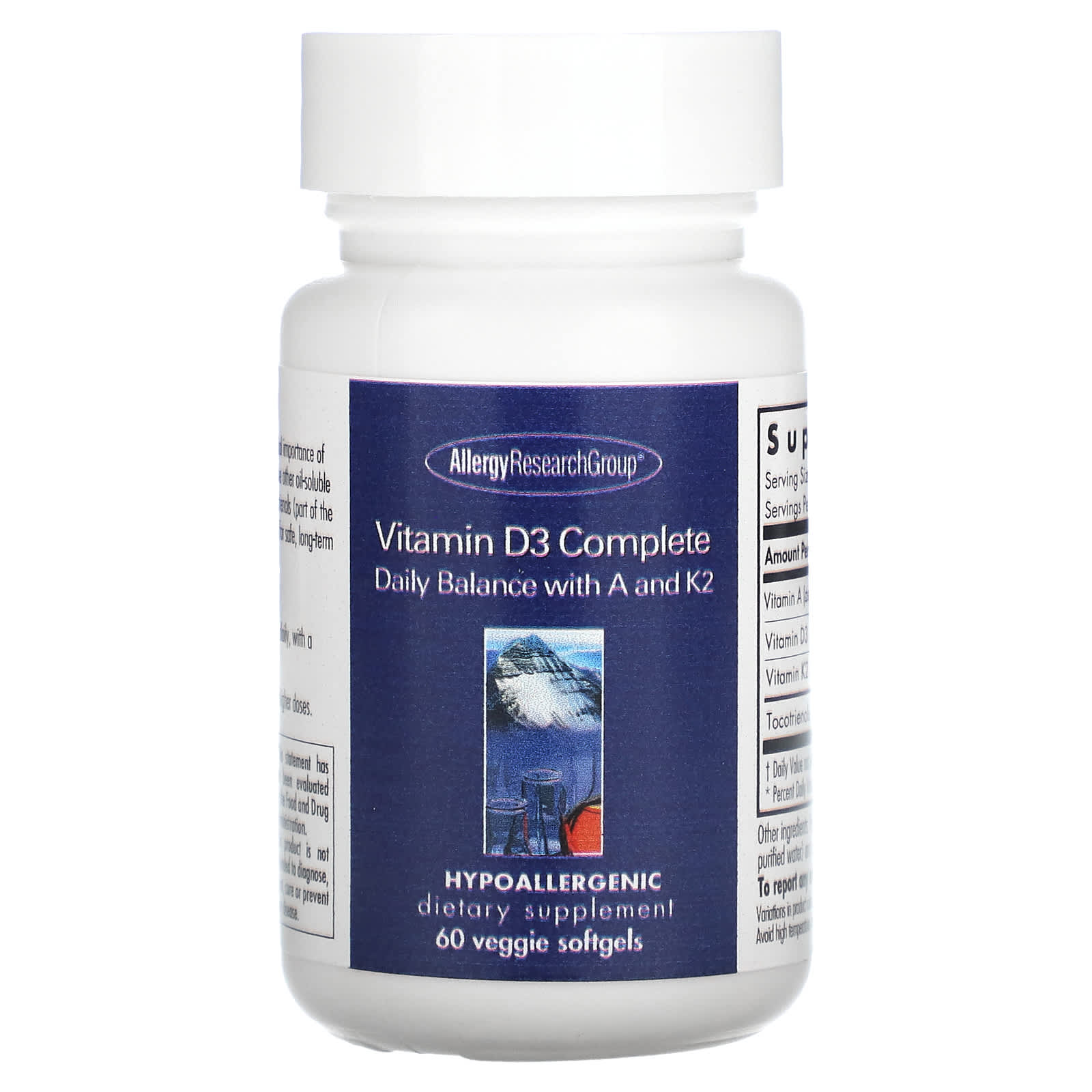 Vitamin D3 Complete with K2 & A - Allergy Research Group - Image 1
