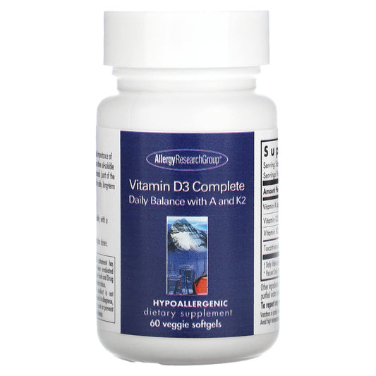 Vitamin D3 Complete with K2 & A - Allergy Research Group - Image 1