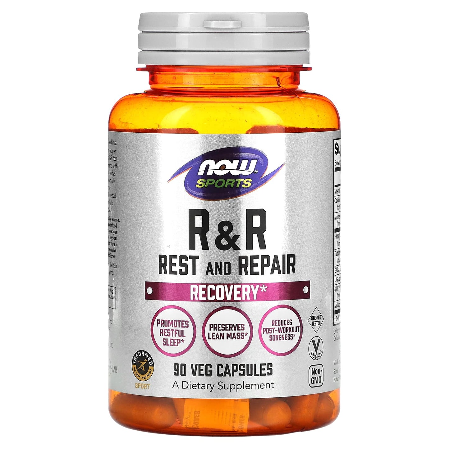 NOW Foods, Rest & Repair, Recovery , 90 Veg Capsules - Image 1