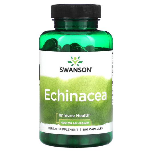 Swanson, Echinacea, 400 mg, 100 Capsules - Image 1