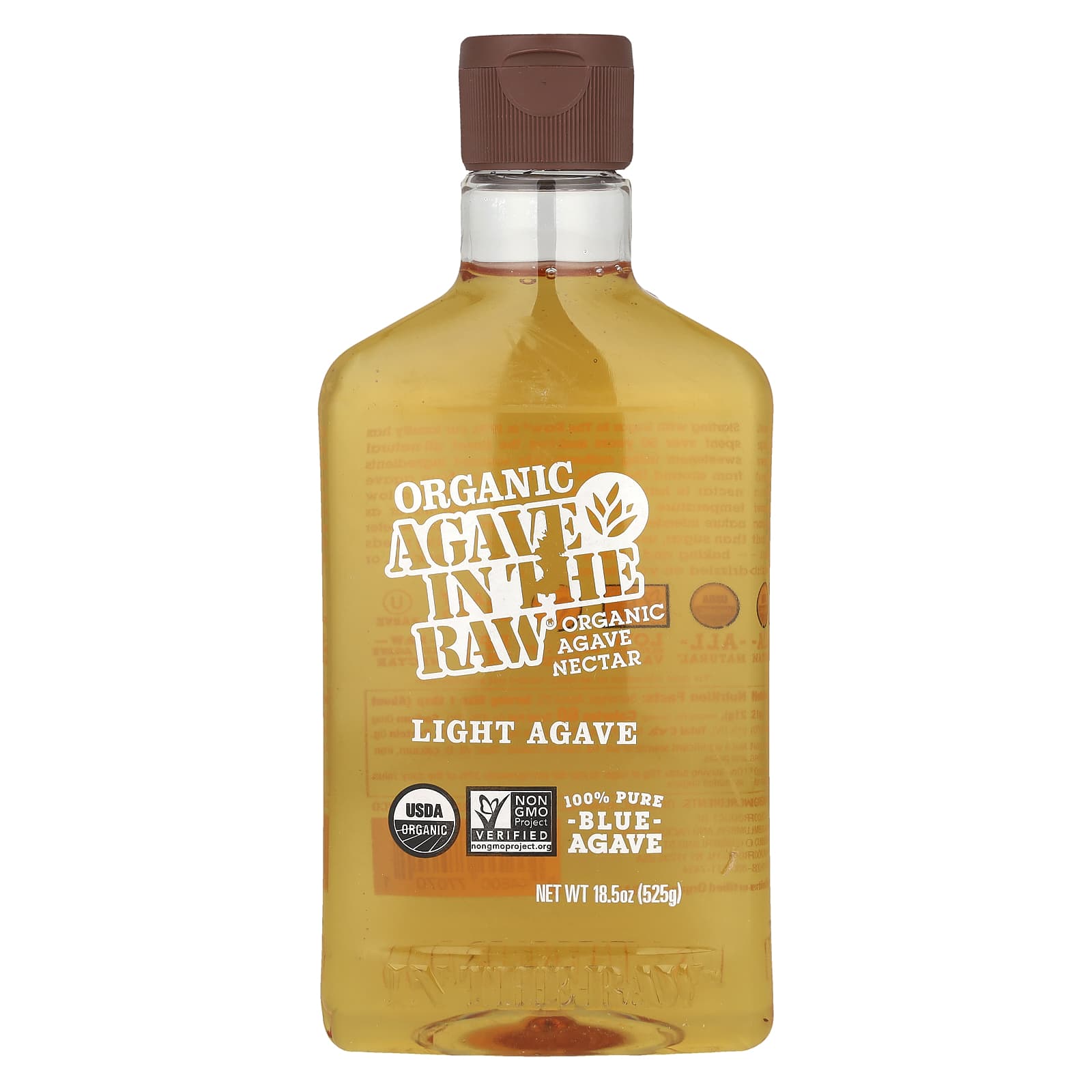 Raw Organic Blue Agave Nectar, USDA Organic, 18.5 oz - Image 1