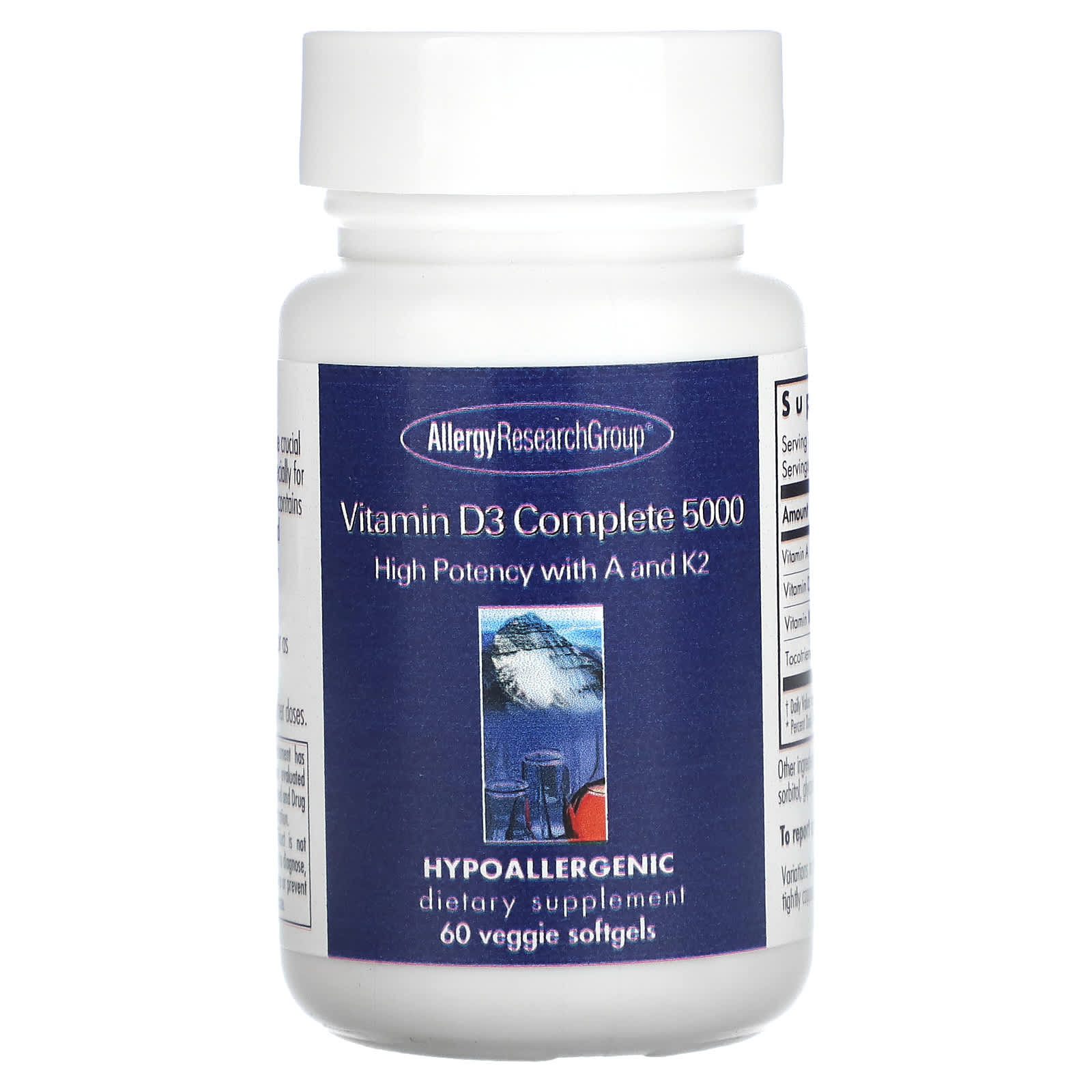 Vitamin D3 Complete 5000 - High Potency with A & K2 for Optimal Health - Image 1