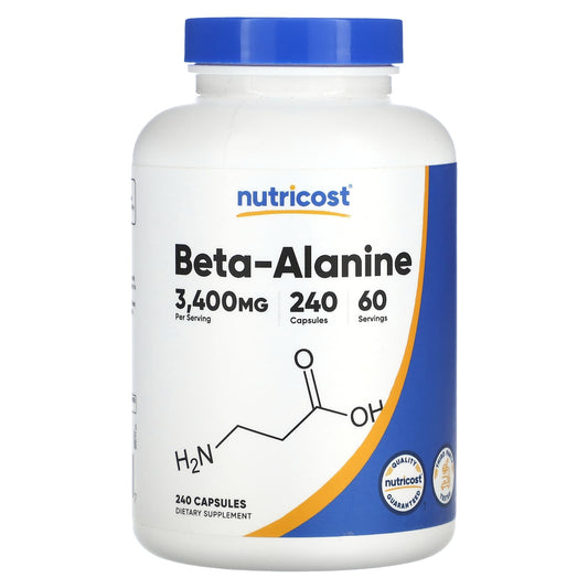 Nutricost, Beta-Alanine, 240 Capsules (850 mg per Capsule) - Image 1