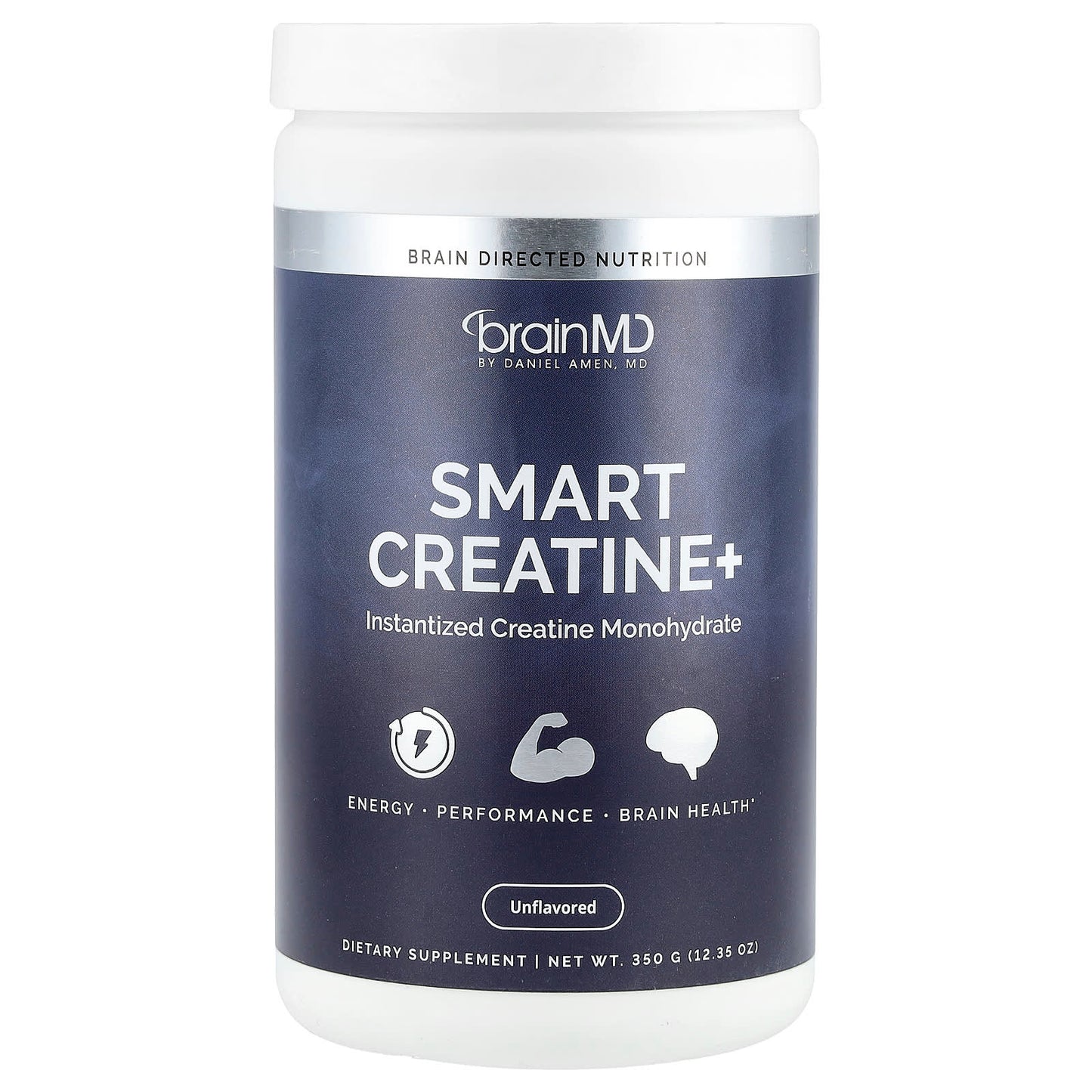 Unflavored Creatine Monohydrate Supplement for Energy & Brain Health by BrainMD - Image 1