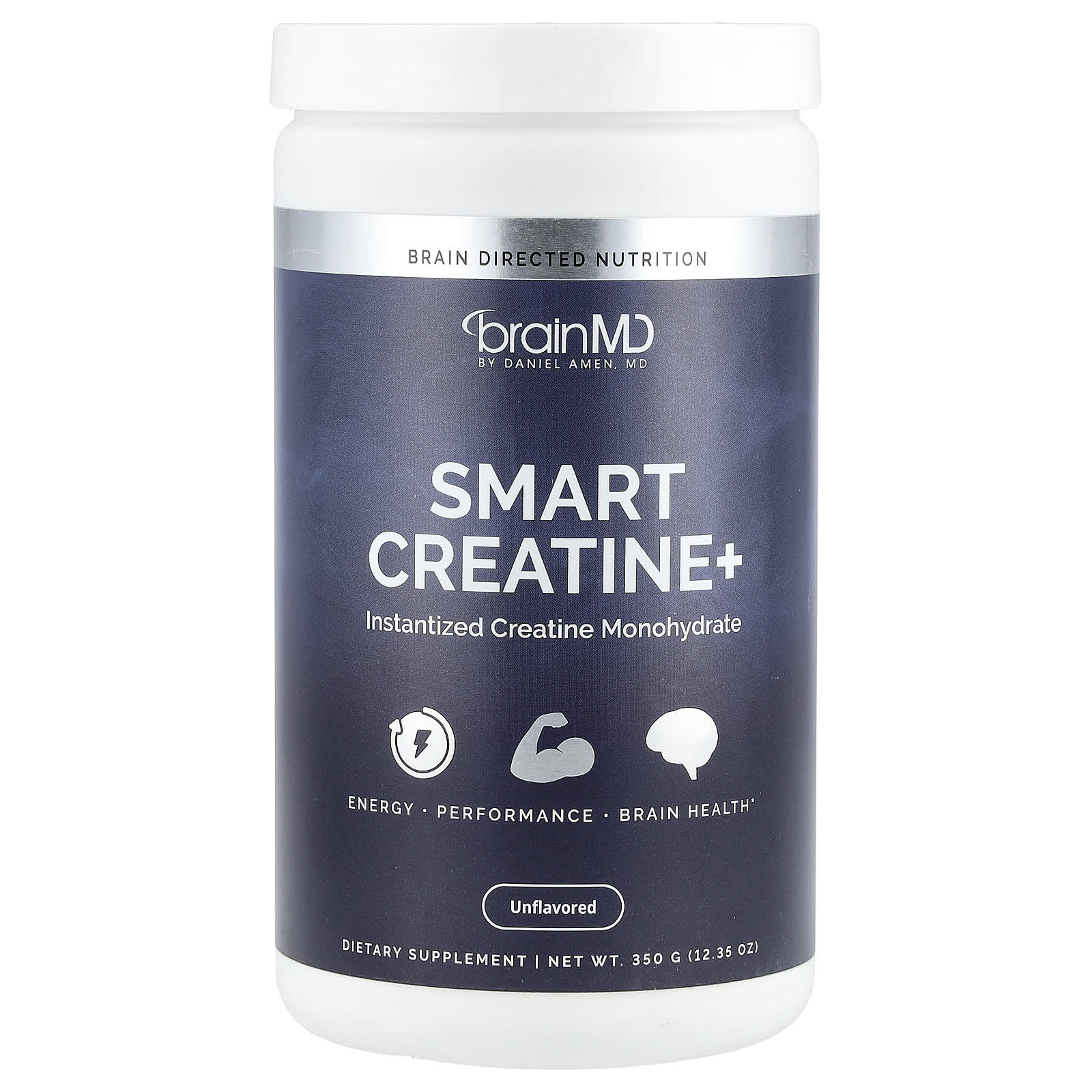 Unflavored Creatine Monohydrate Supplement for Energy & Brain Health by BrainMD - Image 1