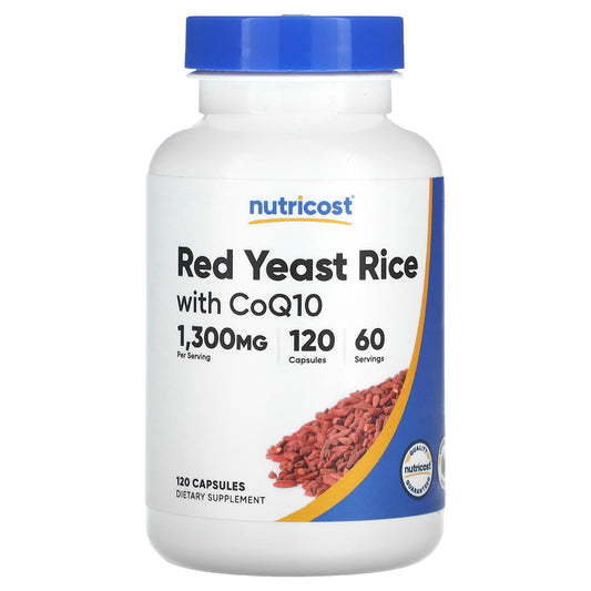 Nutricost, Red Yeast Rice With CoQ10, 120 Capsules - Image 1