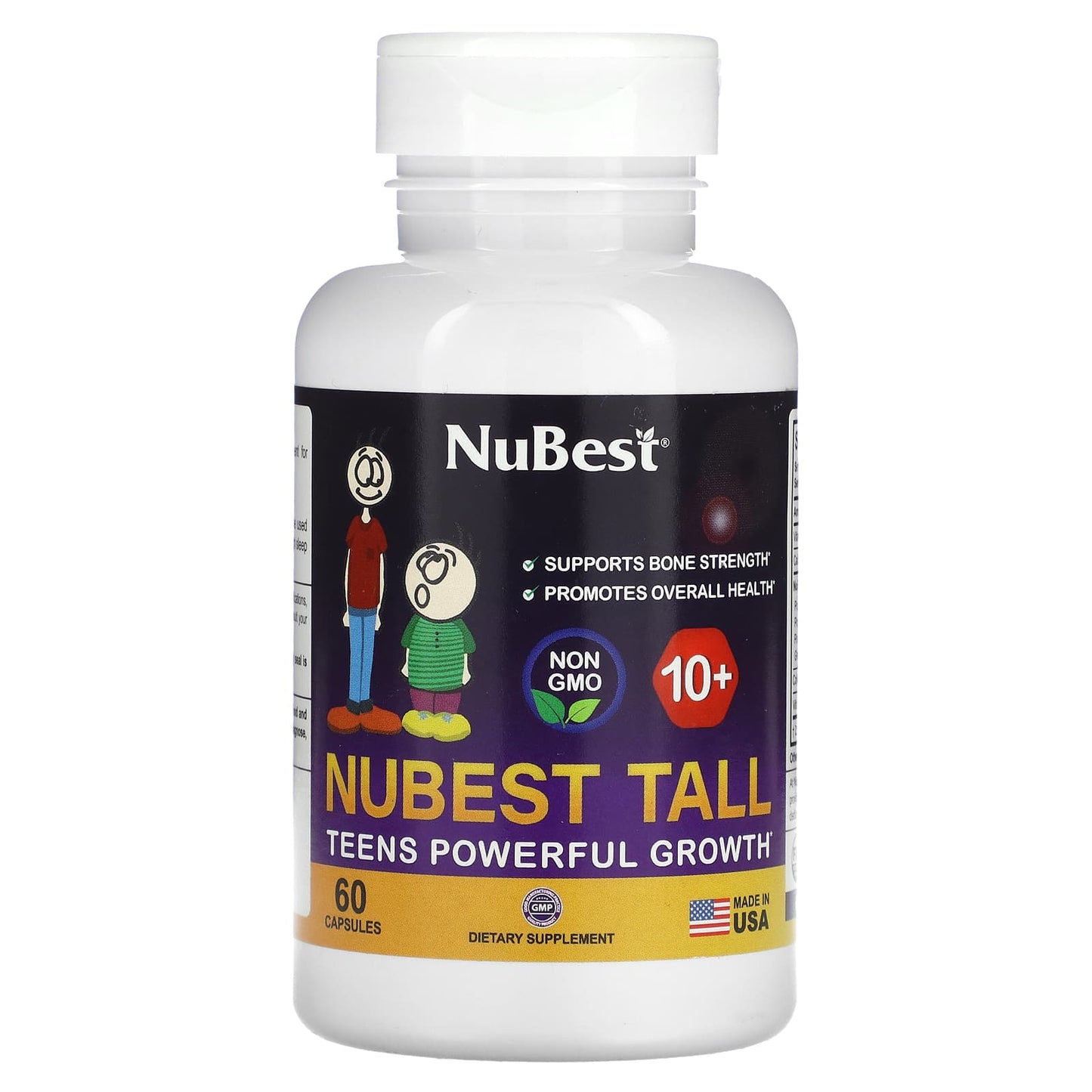 NuBest, Tall 10+, Teens Powerful Growth, 60 Capsules - Image 1