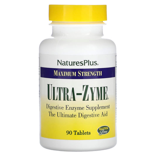 NaturesPlus, Maximum Strength, Ultra-Zyme, 90 Tablets - Image 1