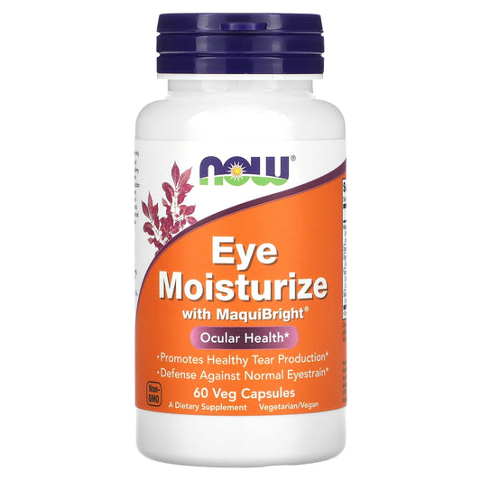 NOW Foods, Eye Moisturizer with MaquiBright, 60 Veg Capsules - Image 1