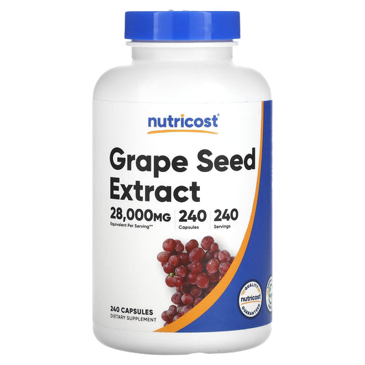Nutricost, Grape Seed Extract, 28,000 mg , 240 Capsules - Image 1
