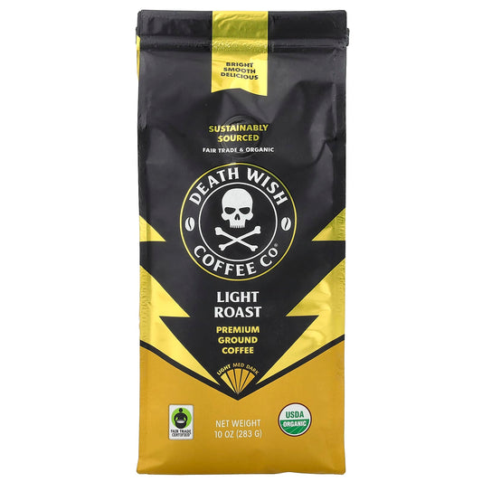 Light Roast Coffee by Death Wish Coffee - USDA Organic & Fair Trade - Image 1