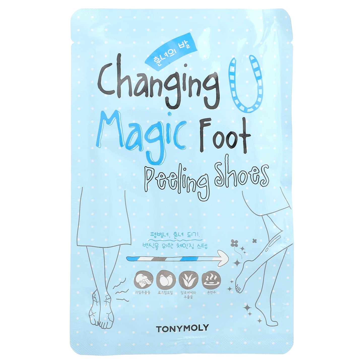 TonyMoly, Changing U Magic Foot Peeling Shoes, 1 Pair, 0.60 oz (17 g) Each - Image 1