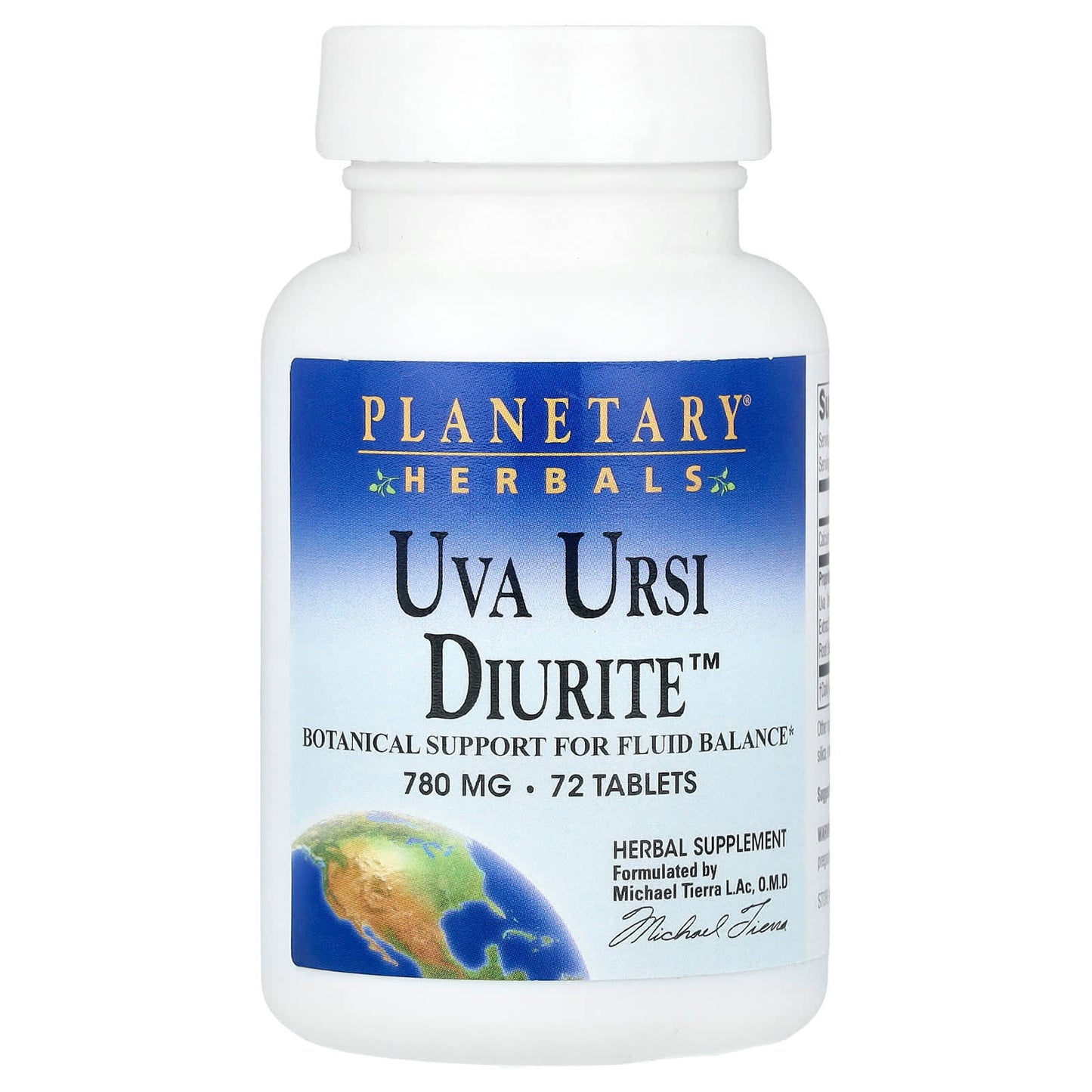 Planetary Herbals, Uva Ursi Diurite™, 72 Tablets - Image 1