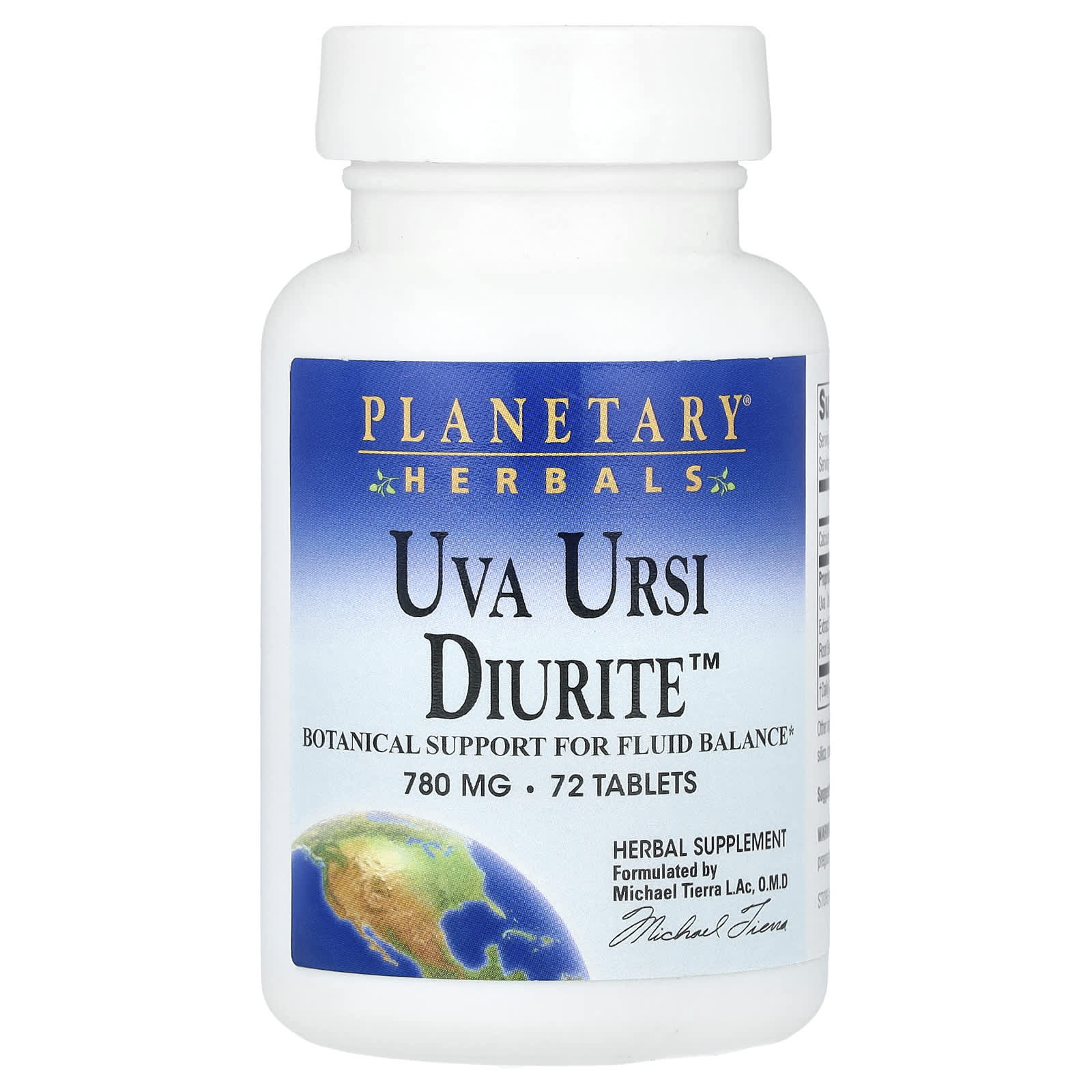 Planetary Herbals, Uva Ursi Diurite™, 72 Tablets - Image 1