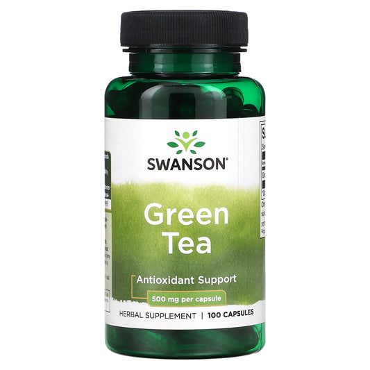 Swanson, Green Tea, 500 mg, 100 Capsules - Image 1