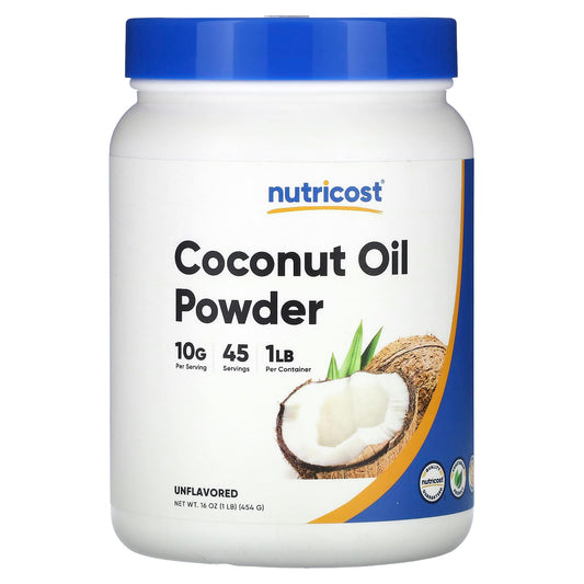 Nutricost, Coconut Oil Powder, Unflavored, 16 oz (454 g) - Image 1