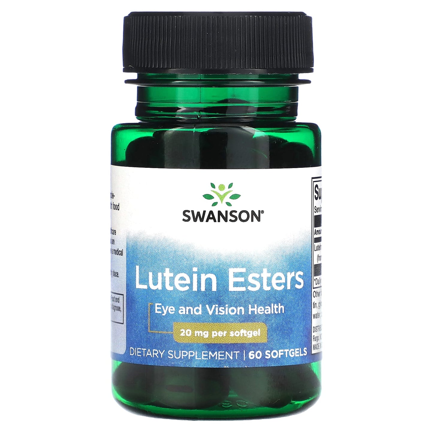 Swanson, Lutein Esters, 20 mg, 60 Softgels - Image 1
