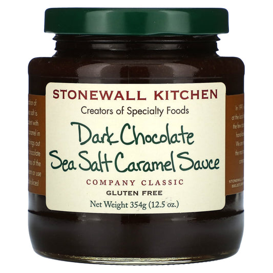 Stonewall Kitchen, Dark Chocolate Sea Salt Caramel Sauce, 12.5 oz  (354 g) - Image 1