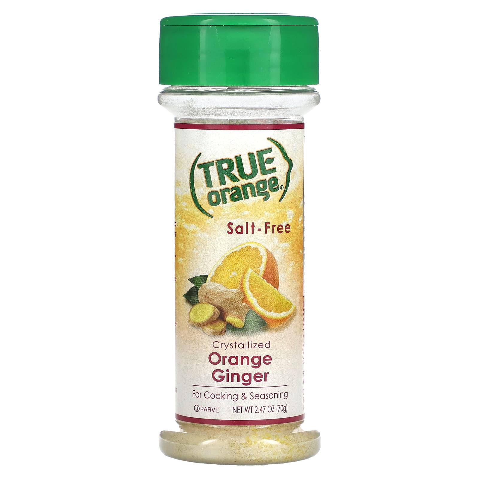 True Citrus, True Orange, Crystallized Orange Ginger, 2.47 oz (70 g) - Image 1
