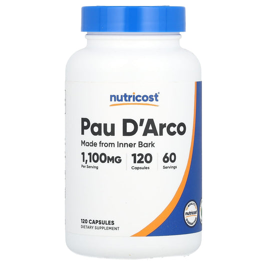 Nutricost, Pau D'Arco, 120 Capsules (550 mg per Capsule) - Image 1