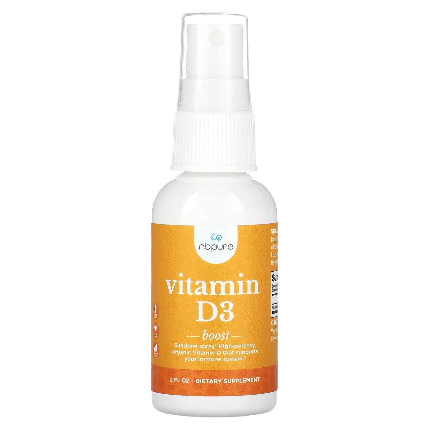 NB Pure, Vitamin D3, 25 mcg (1,000 IU), 2 fl oz - Image 1