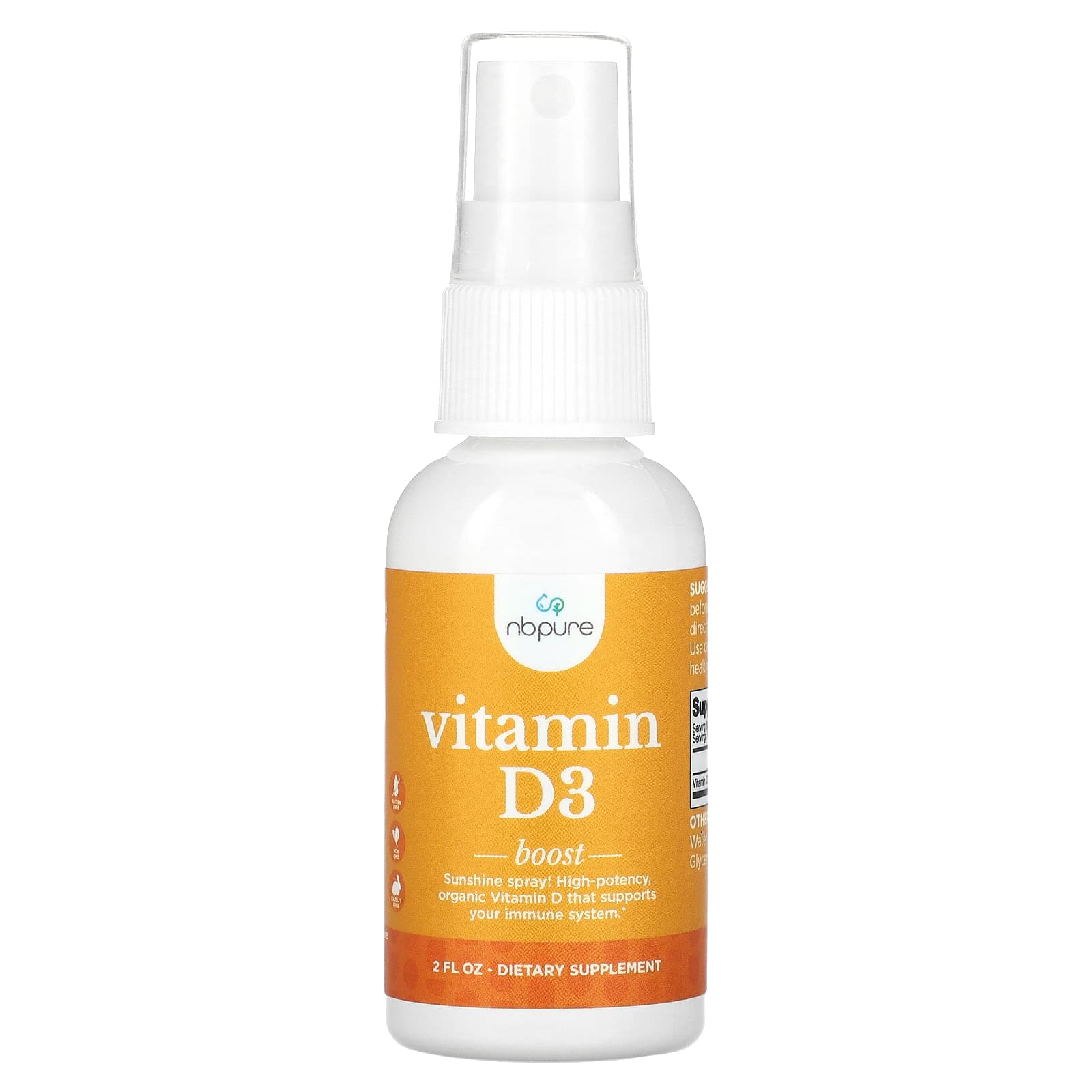 NB Pure, Vitamin D3, 25 mcg (1,000 IU), 2 fl oz - Image 1