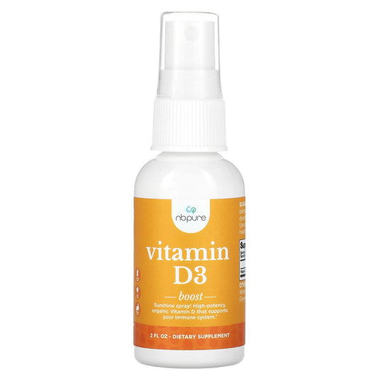 NB Pure, Vitamin D3, 25 mcg (1,000 IU), 2 fl oz - Image 1