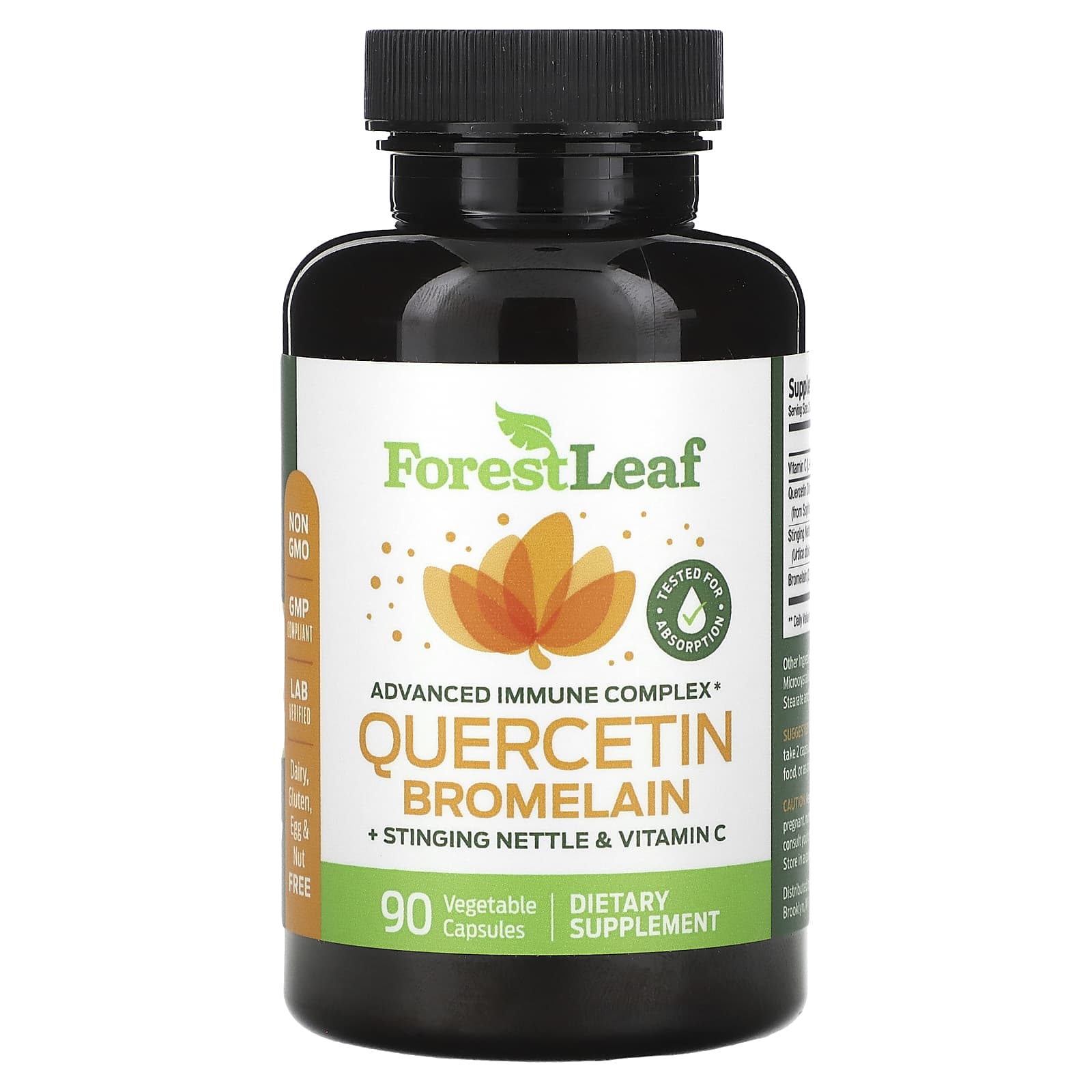 Boost Immune System with Forest Leaf Quercetin & Vitamin C Capsules - Image 1