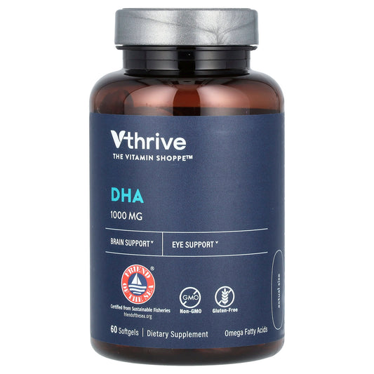 Vthrive, DHA, 1,000 mg, 60 Softgels - Image 1