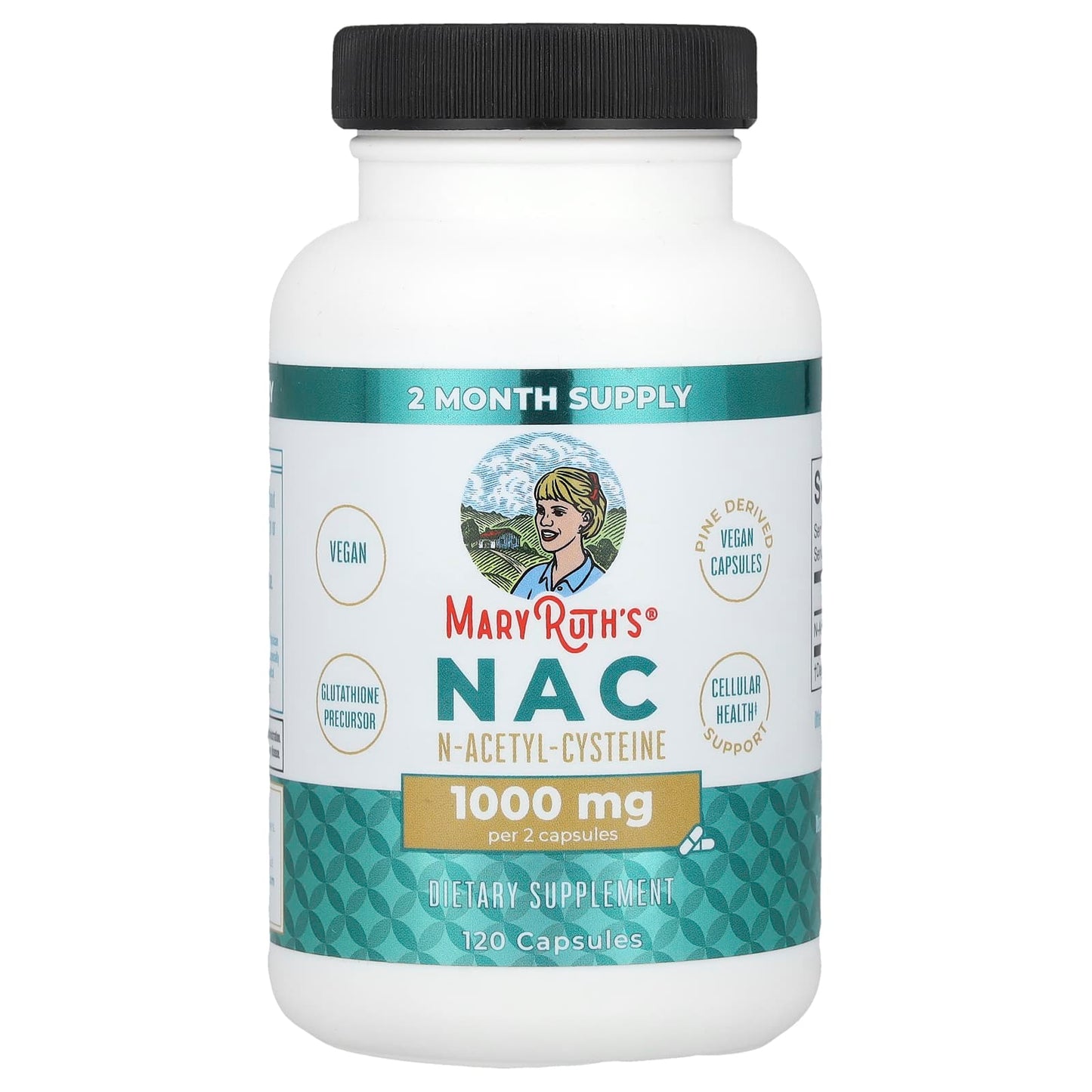 MaryRuth's, NAC, 120 Capsules (500 mg per Capsule) - Image 1