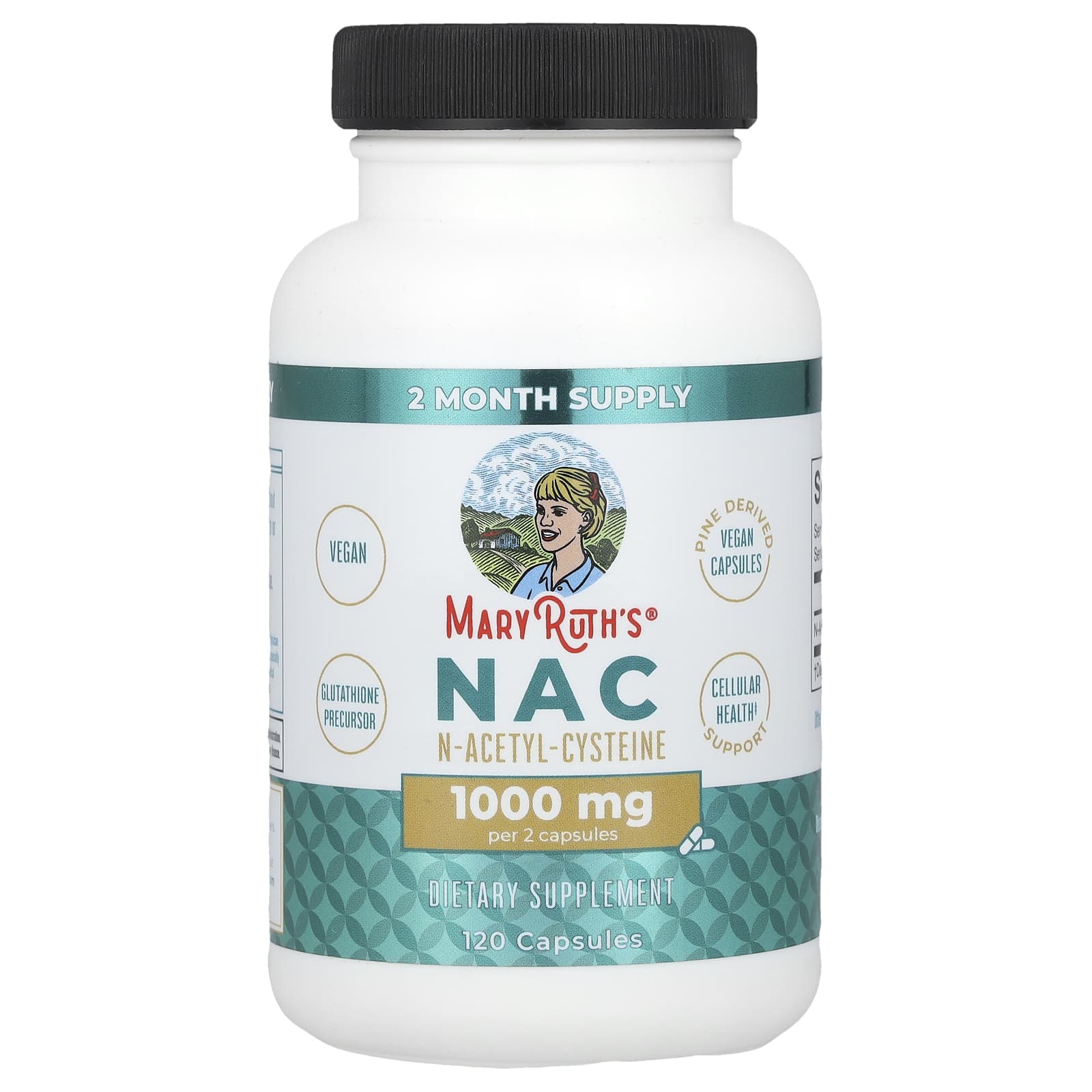 MaryRuth's, NAC, 120 Capsules (500 mg per Capsule) - Image 1