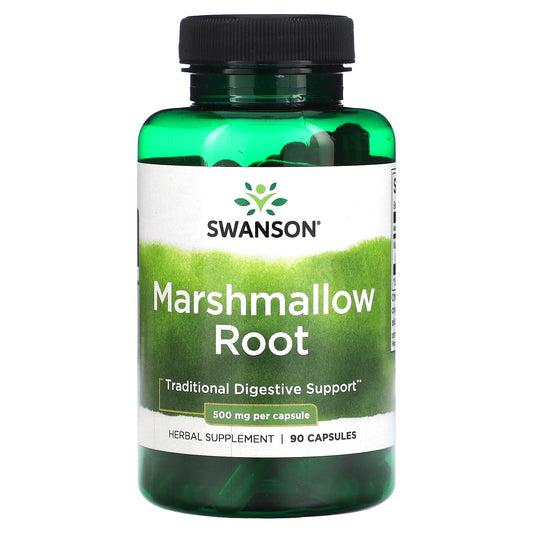 Swanson, Marshmallow Root, 500 mg, 90 Capsules - Image 1
