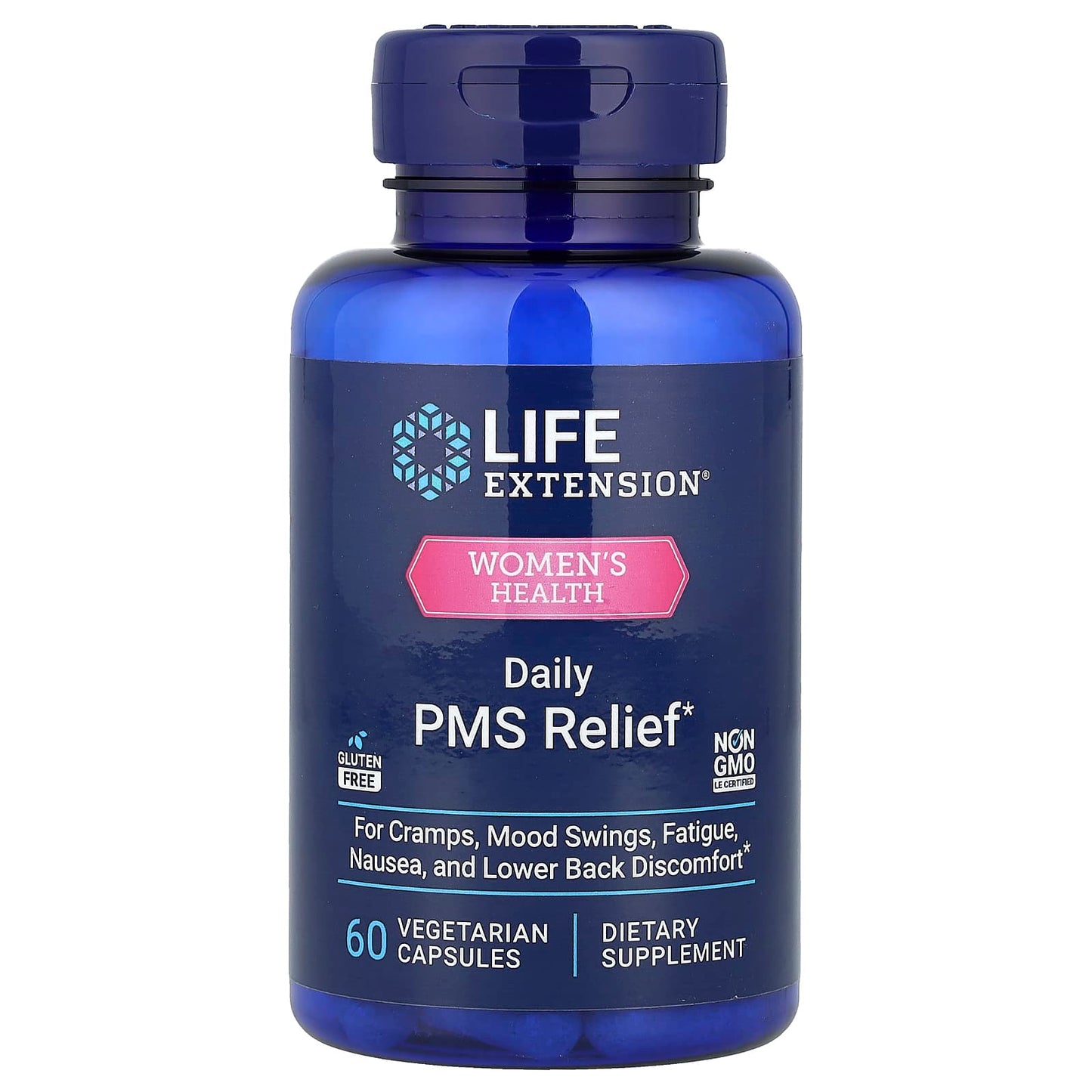Life Extension, Women's Health, Daily PMS Relief, 60 Vegetarian Capsules