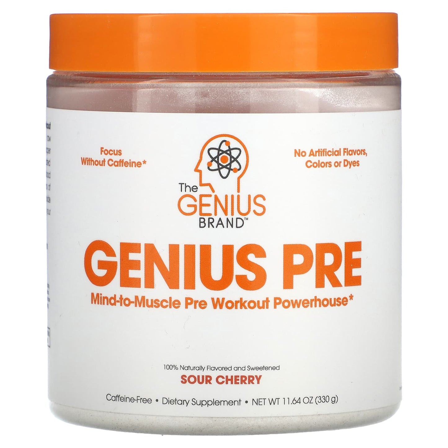 The Genius Brand, Genius Pre, Sour Cherry, 11.64 oz (330 g) - Image 1