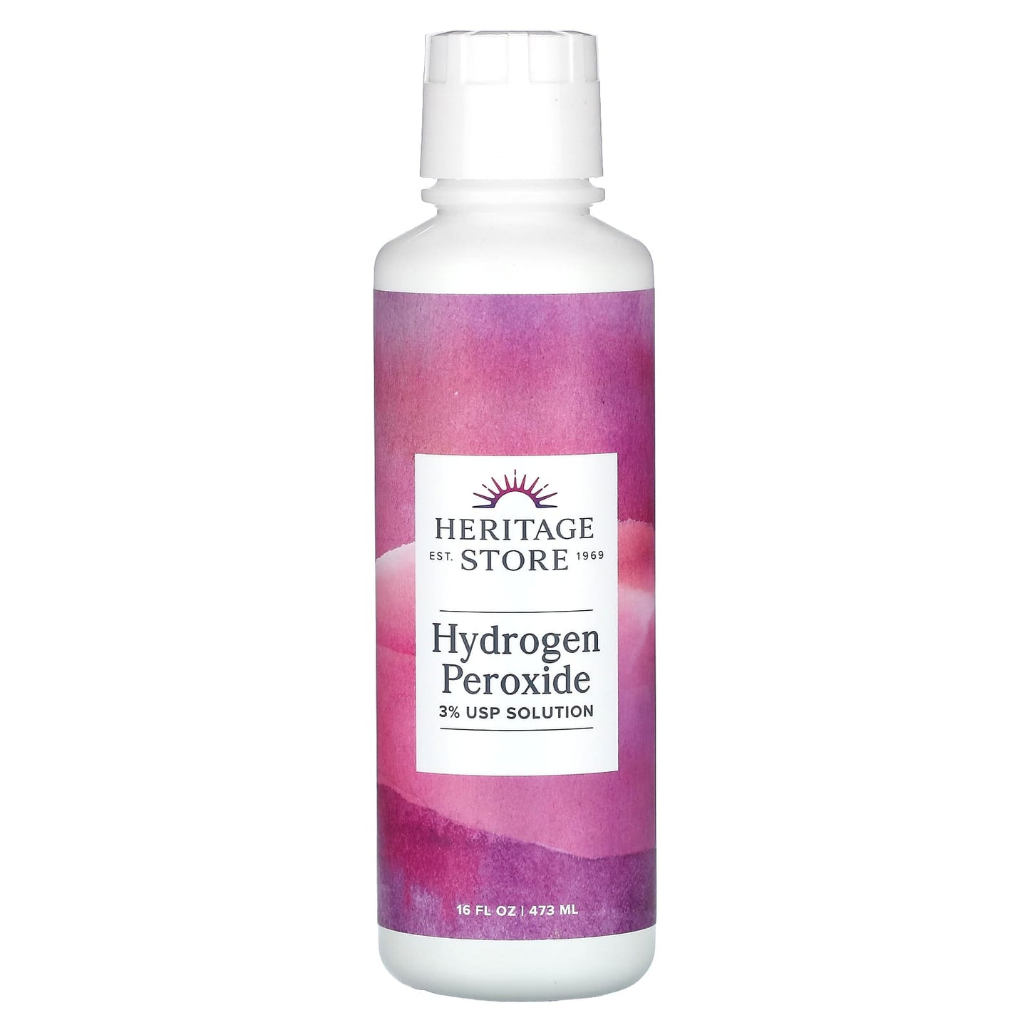 Heritage Store 3% Hydrogen Peroxide Solution, 16 fl oz (473 ml) - Image 1