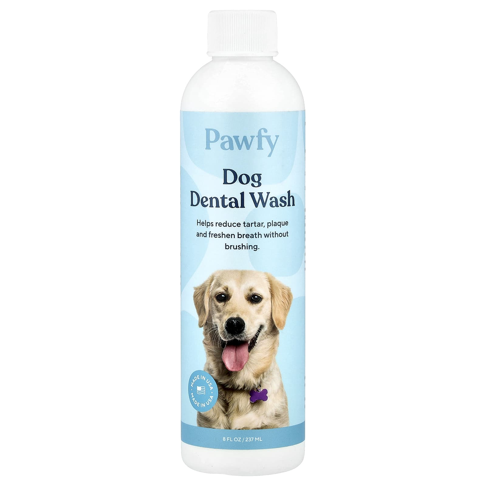 Pawfy, Dog Dental Wash, 12 Weeks+, 8 fl oz (237 ml) - Image 1