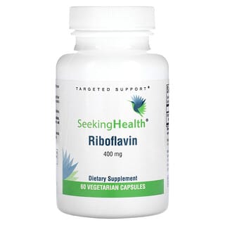 Riboflavin 400mg Supplement by Seeking Health for Energy & MTHFR Support