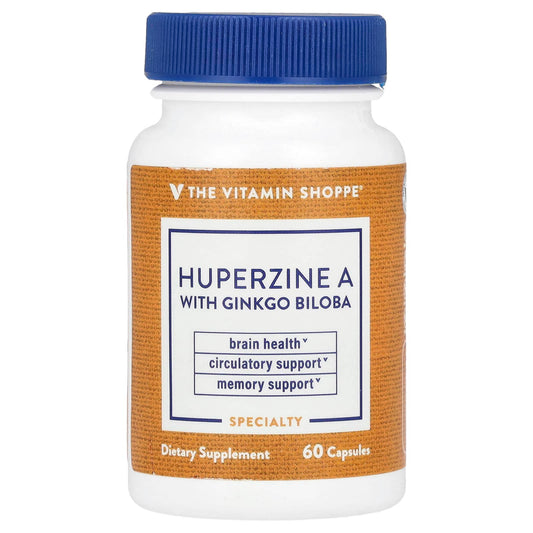 The Vitamin Shoppe, Huperzine A With Ginkgo Biloba, 60 Capsules - Image 1