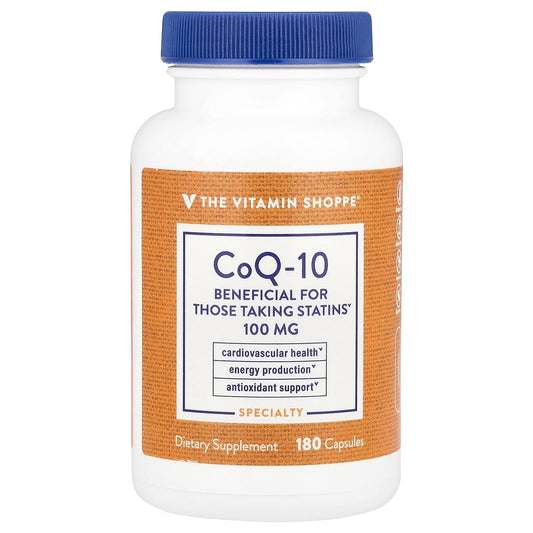 The Vitamin Shoppe, CoQ-10, 100 mg, 180 Capsules - Image 1