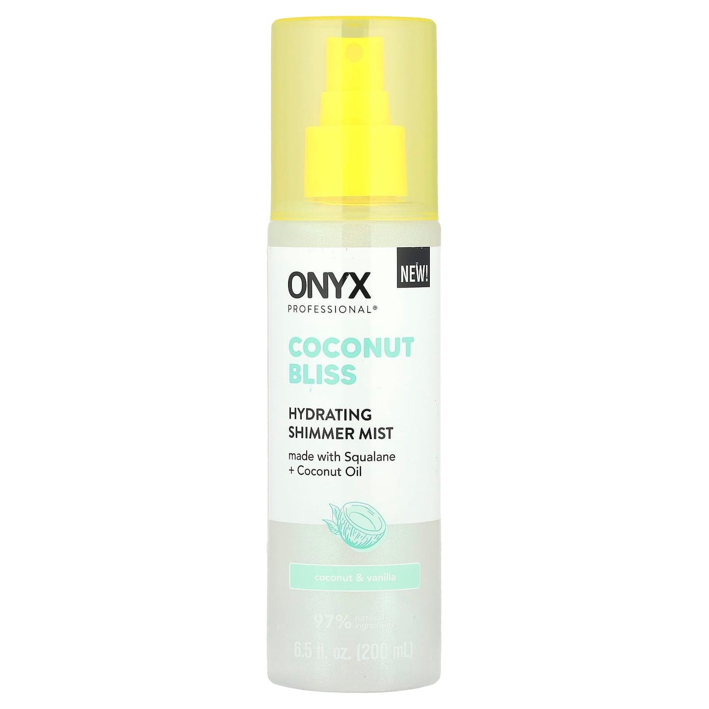Onyx Professional, Coconut Bliss, Hydrating Shimmer Mist, Coconut & Vanilla, 6.5 fl oz (200 ml) - Image 1