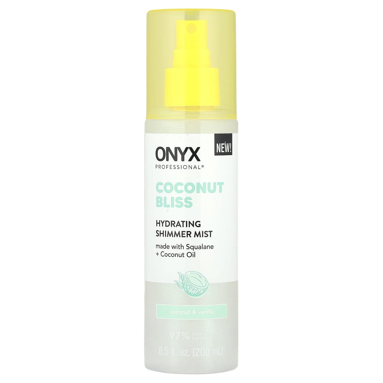 Onyx Professional, Coconut Bliss, Hydrating Shimmer Mist, Coconut & Vanilla, 6.5 fl oz (200 ml) - Image 1